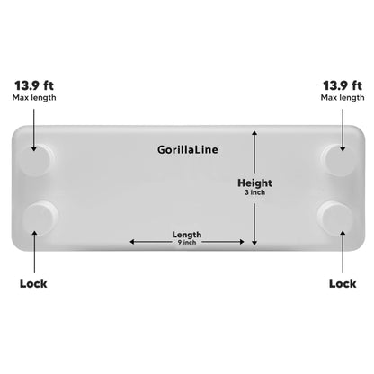 Retractable Clothesline Indoor Outdoor - GorillaLine Double