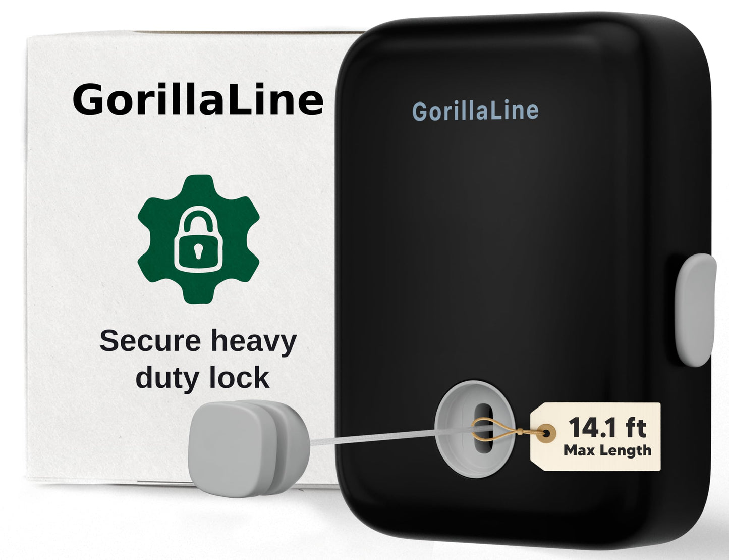 Retractable Clothesline Indoor Outdoor - GorillaLine Black