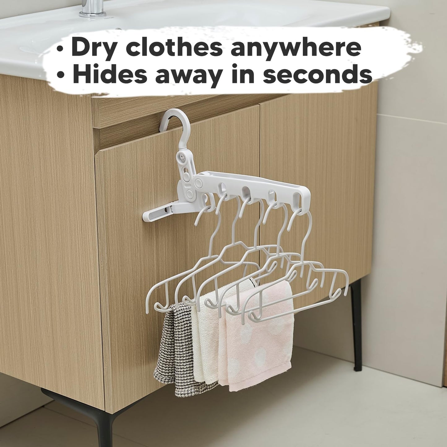 GorillaLine Go - Folding Clothes Drying Rack - Clothes Rack Cruise Ship Essentials, RV, Traveling and Small Room