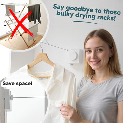 Retractable ClotheslineBasic – White – GorillaLine retractable clothesline