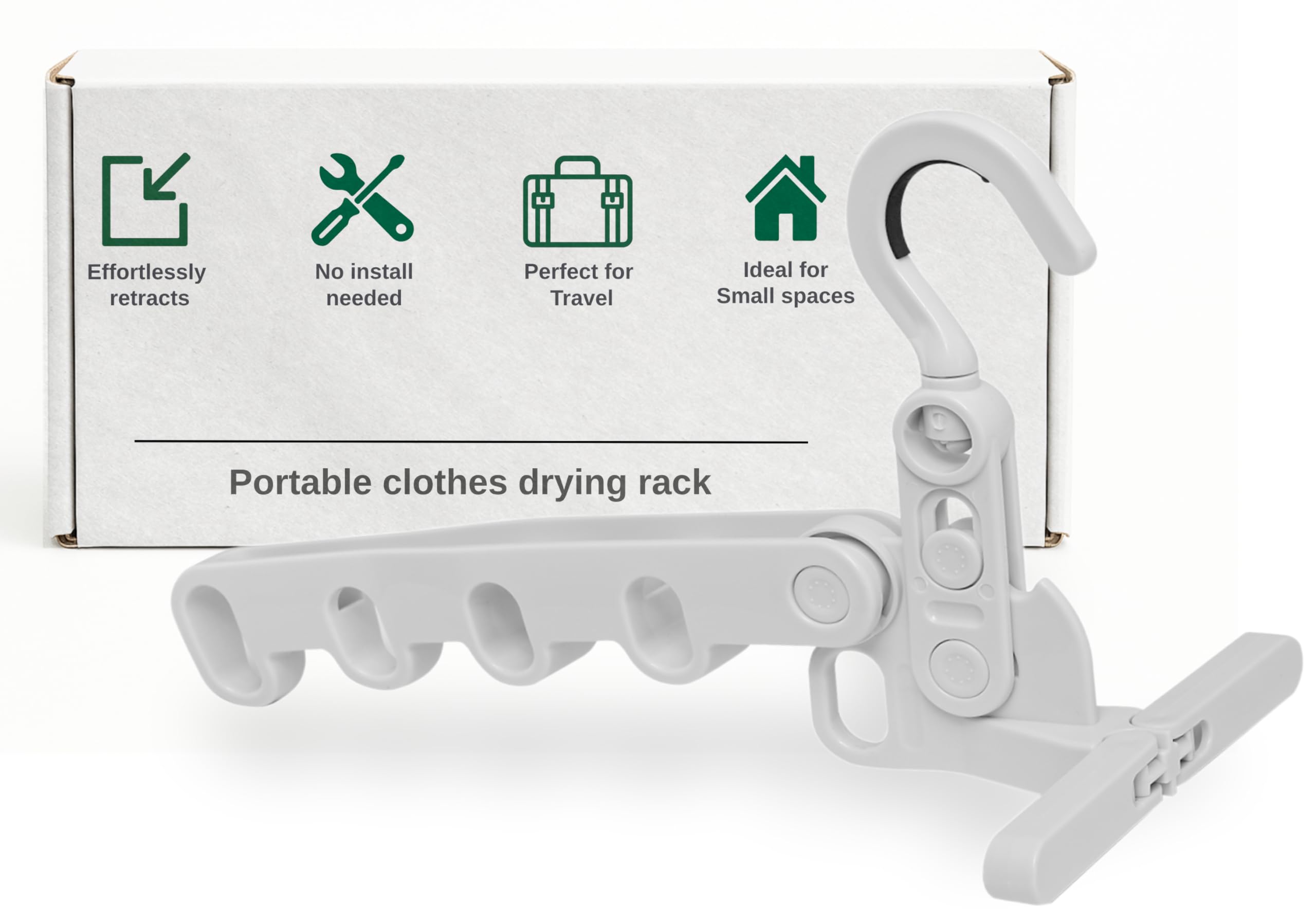 GorillaLine Go - Folding Clothes Drying Rack - Clothes Rack Cruise Ship Essentials, RV, Traveling and Small Room