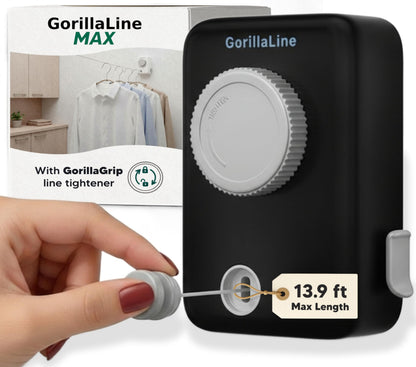 Retractable Clothesline Max – Black – GorillaLine retractable clothesline