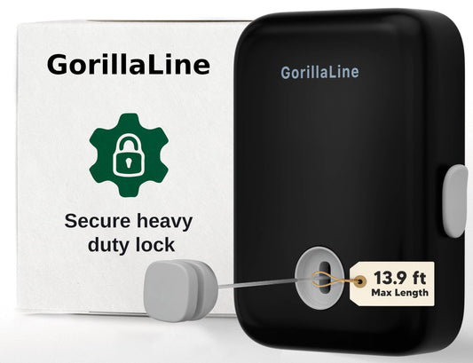 GorillaLine - Retractable Clothesline Indoor Outdoor Clothes Line | Wall Mounted Drying Rack Clothing Line