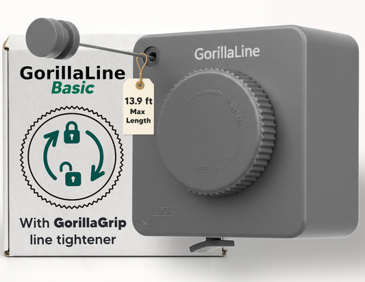 Retractable Clothesline - GorillaLine Basic - with GorillaGrip
