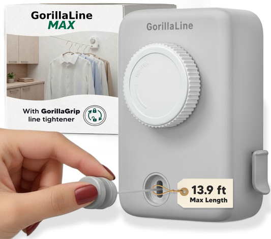 Retractable Clothesline Max – Gray | GorillaLine