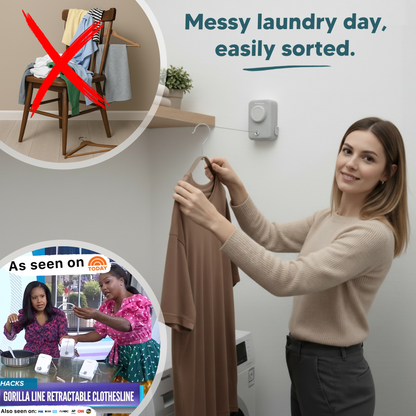 Retractable Clothesline Max – Gray | GorillaLine
