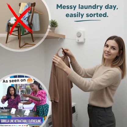 Retractable Clothesline Max – White | GorillaLine