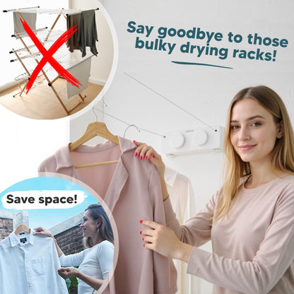 Indoor Clothesline GorillaLine | Double Max with GorillaGrip