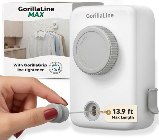 Retractable Clothesline Max – White | GorillaLine